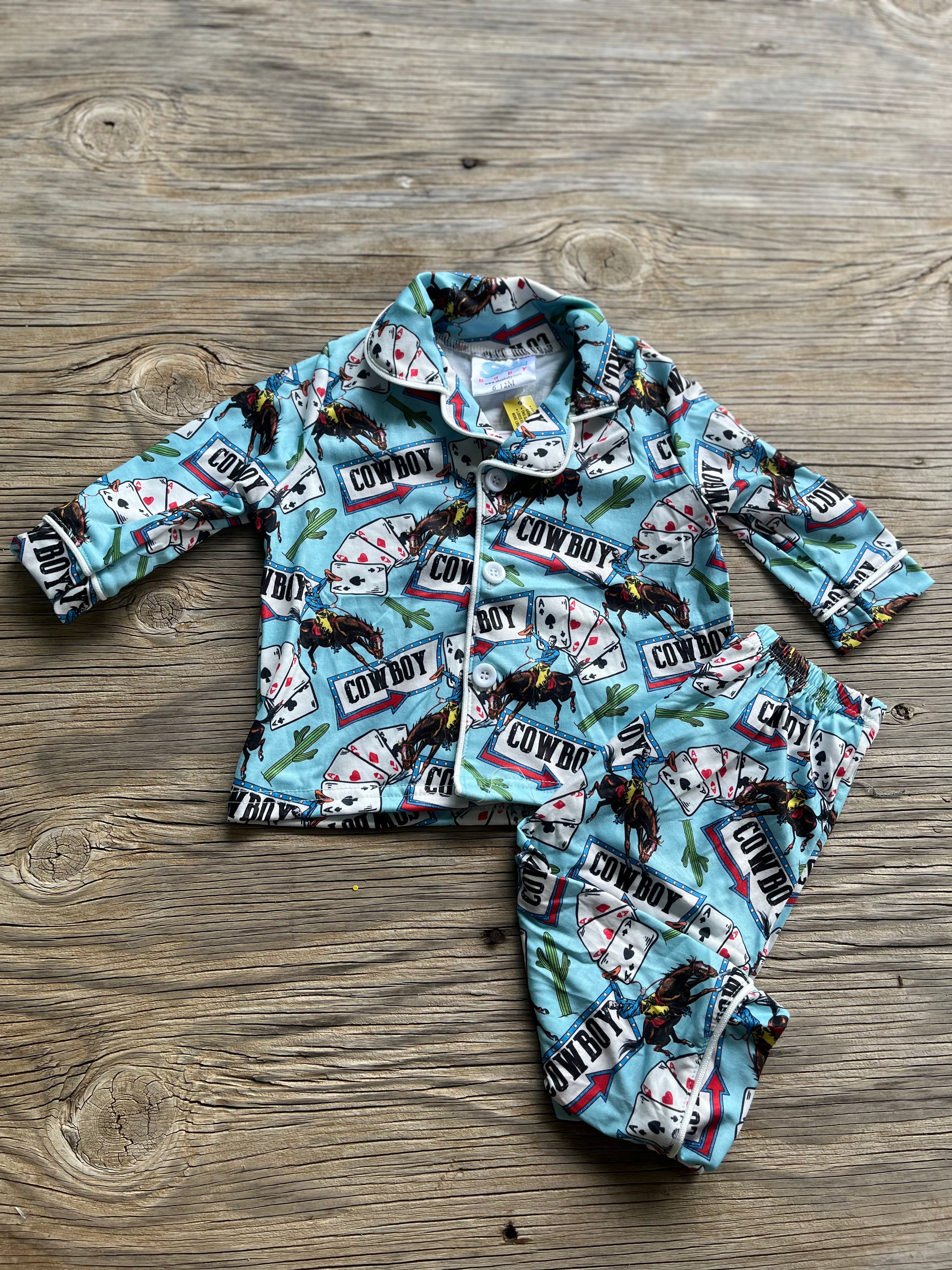 Cowkids Vegas Cowboy Pajamas