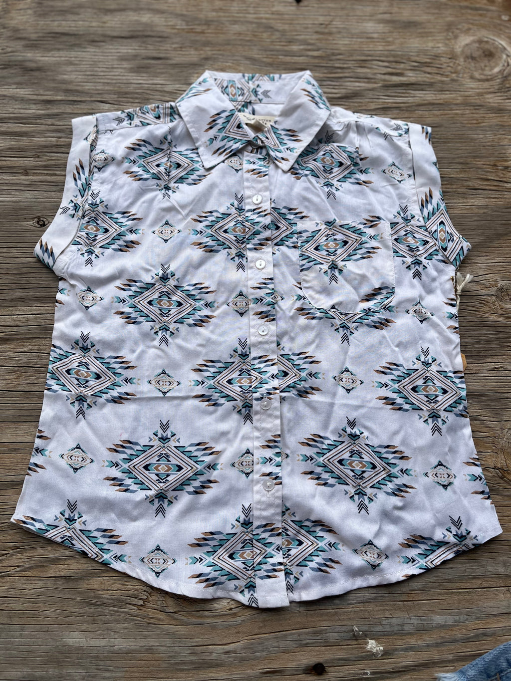 Cowkids Aztec Button Up