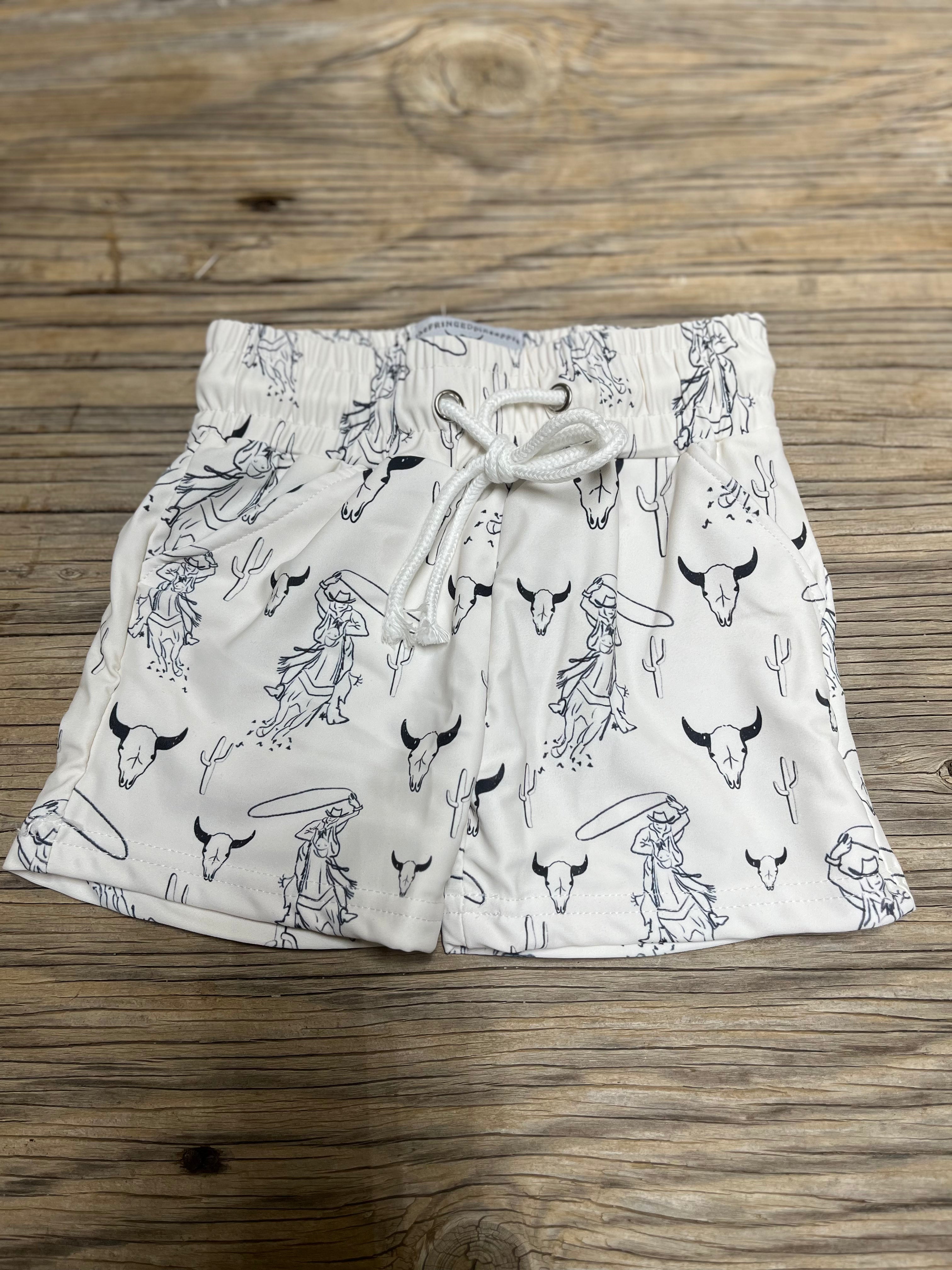 Cowkids Cowskull Swim Trunks