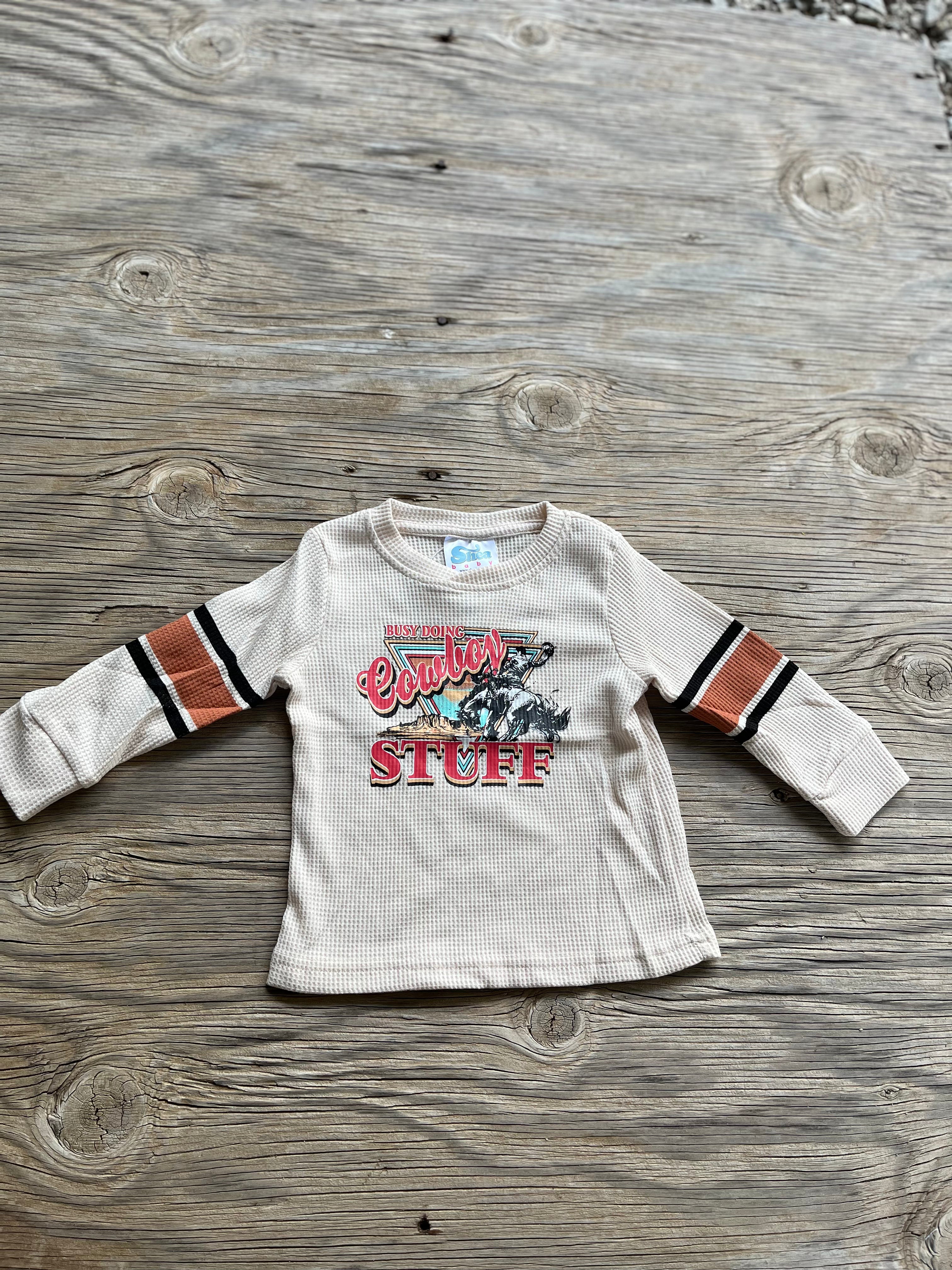 Cowkids Cowboy Stuff Long Sleeve Tee