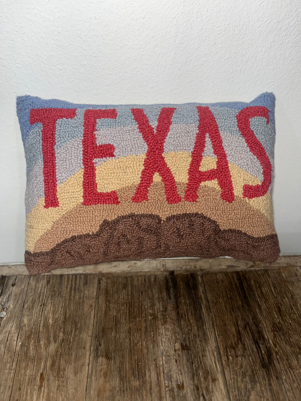Texas Wool Hook Pillow