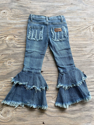 Cowkids Ruffle Bell Jeans