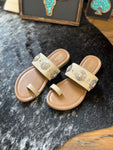 The Sagebrush Concho Sandals Tan
