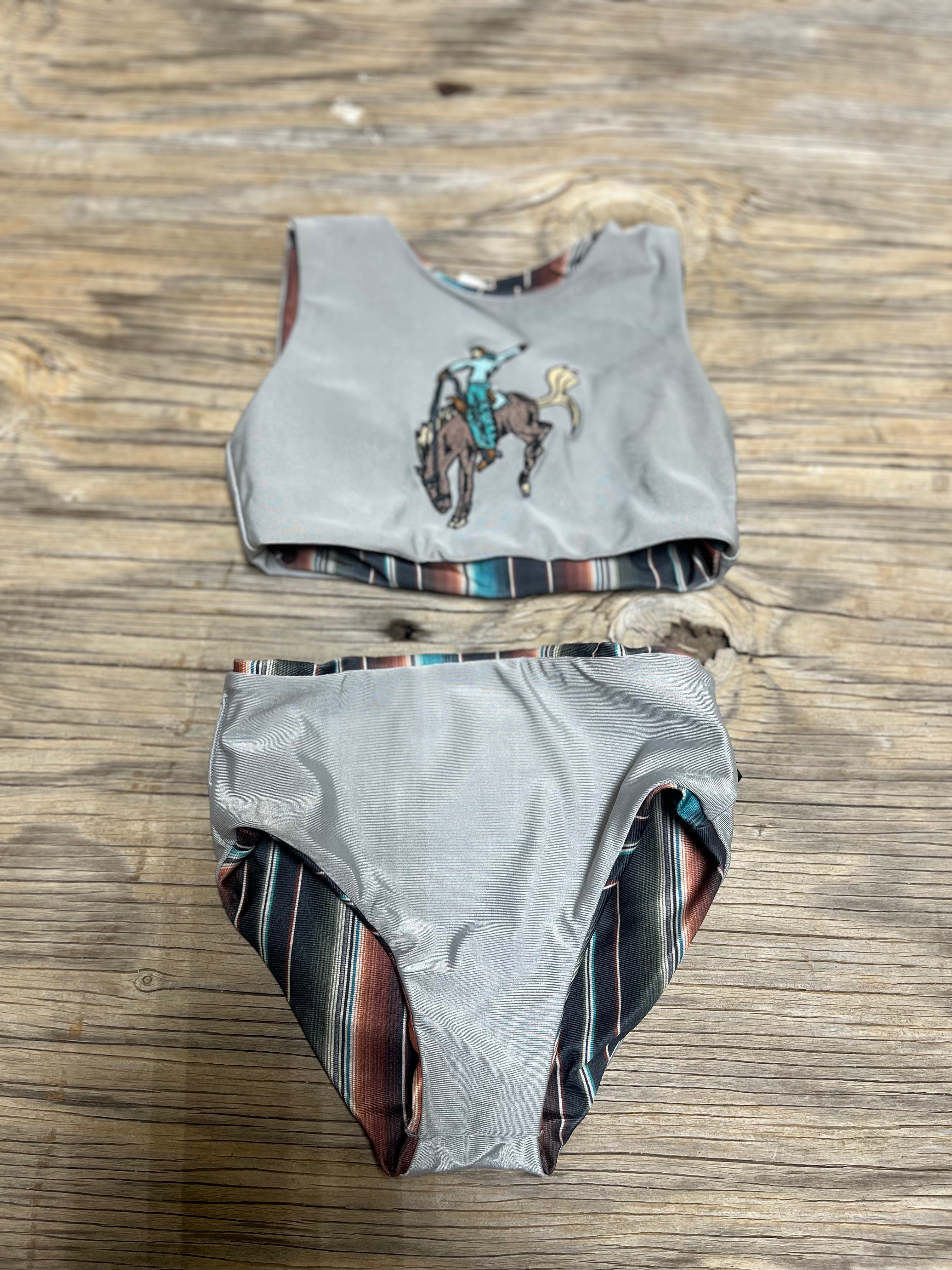 Cowkids Serape Reversible 2 Piece Swim