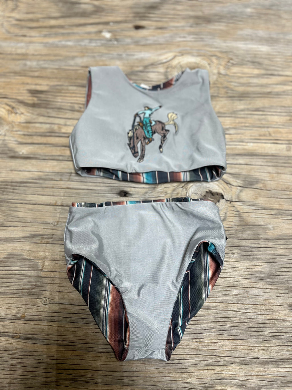 Cowkids Serape Reversible 2 Piece Swim