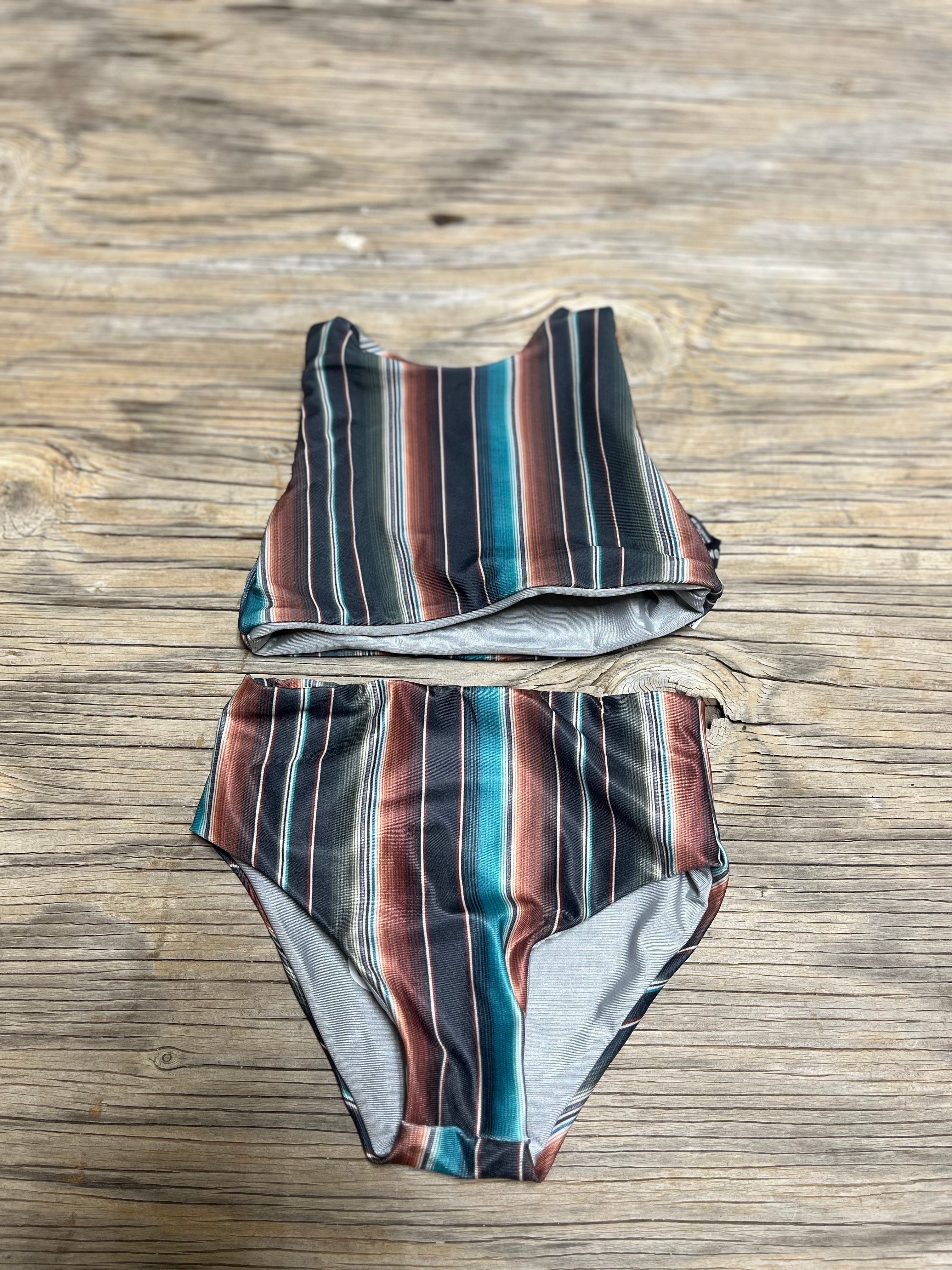 Cowkids Serape Reversible 2 Piece Swim