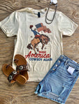 The Make America Cowboy Again Tee Tan