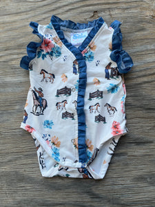 Cowkids Ranch Hand Denim Onesie