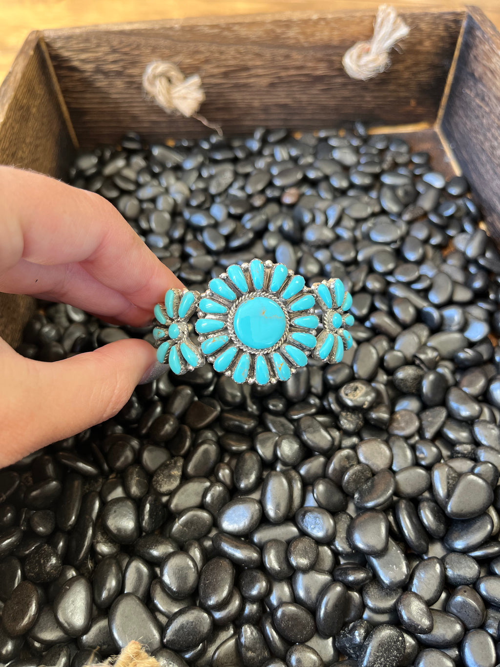 The Turquoise Cluster Bracelet