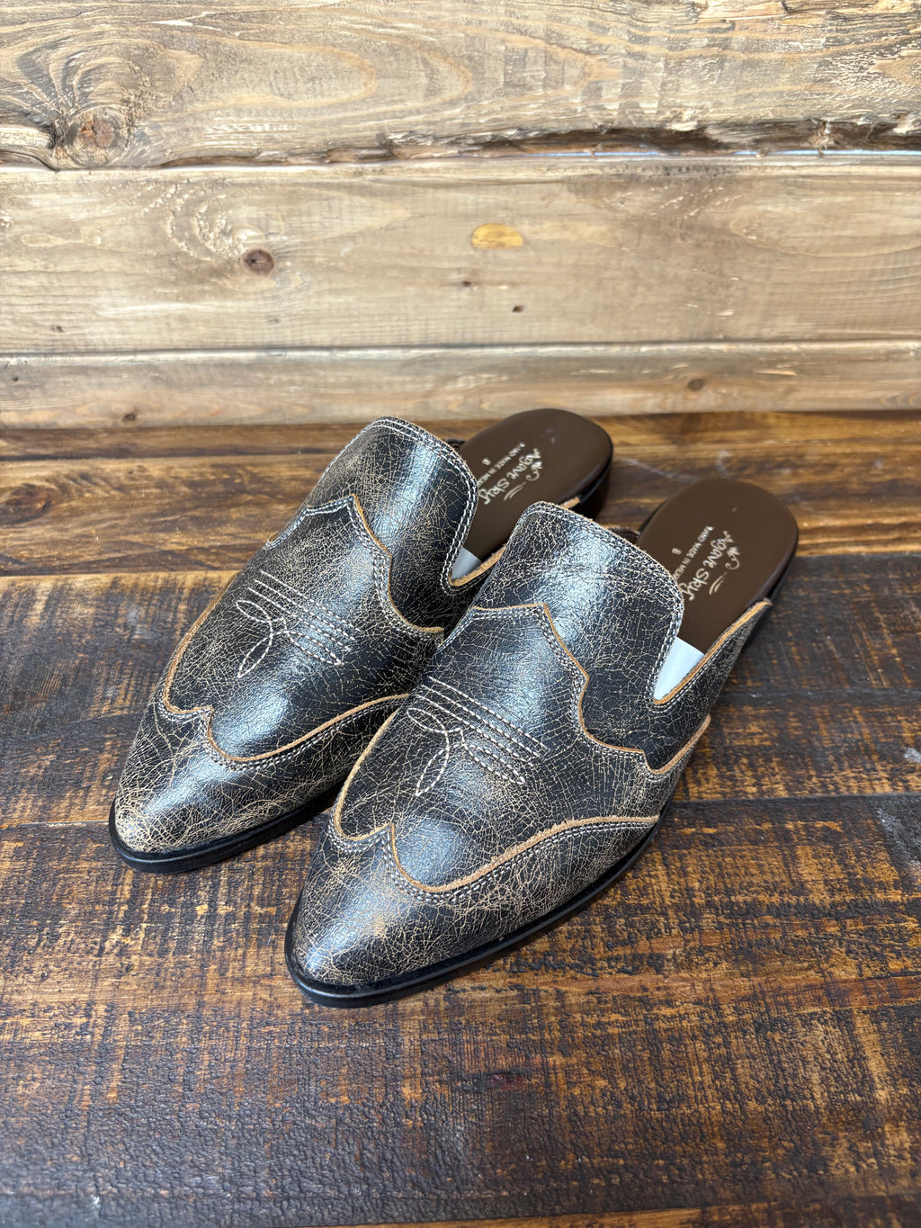 Boot Stitch Slip On Mules PREORDER