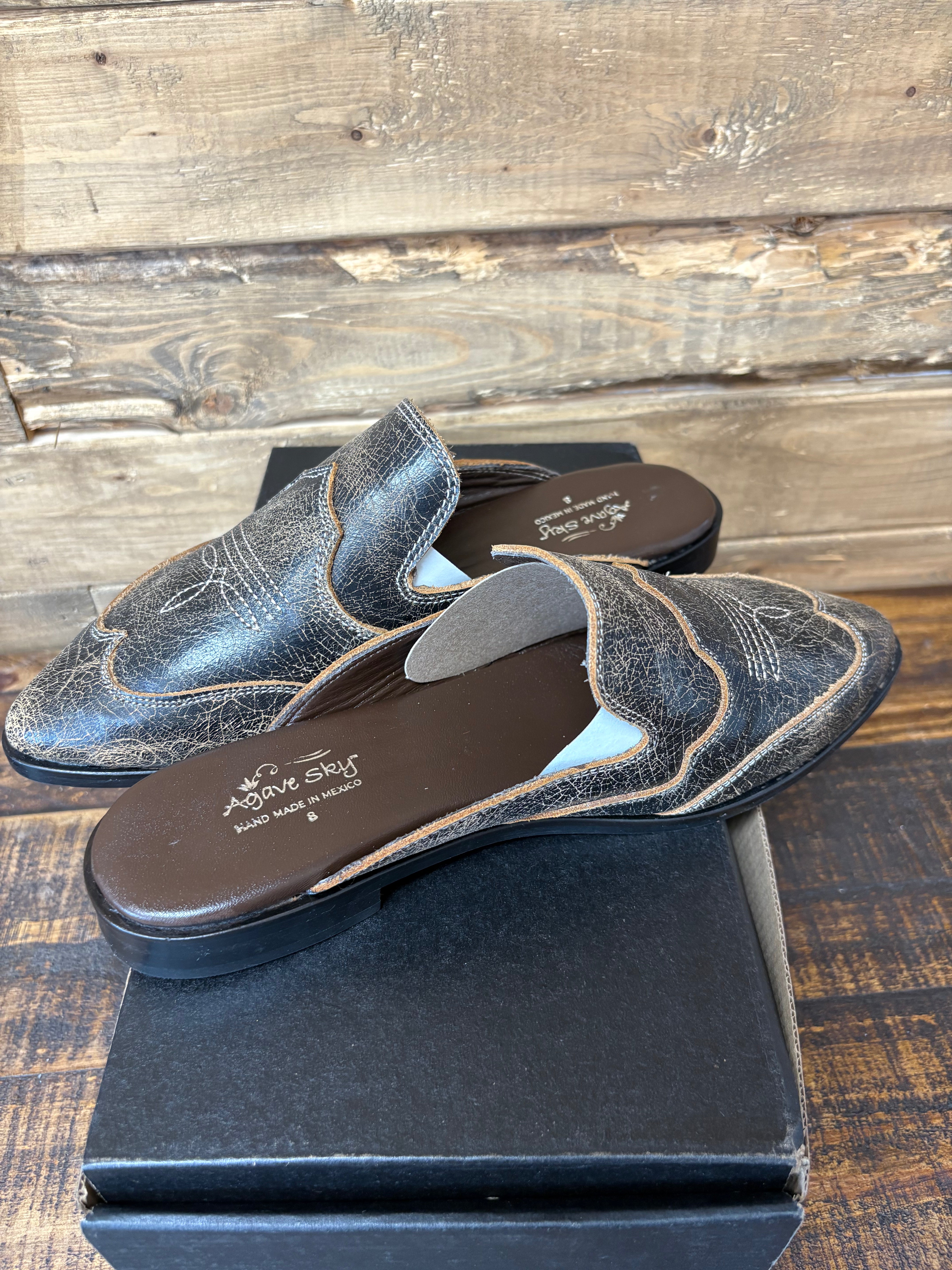 Boot Stitch Slip On Mules PREORDER