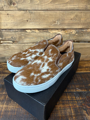 The Cowhide Slip Ons Brown