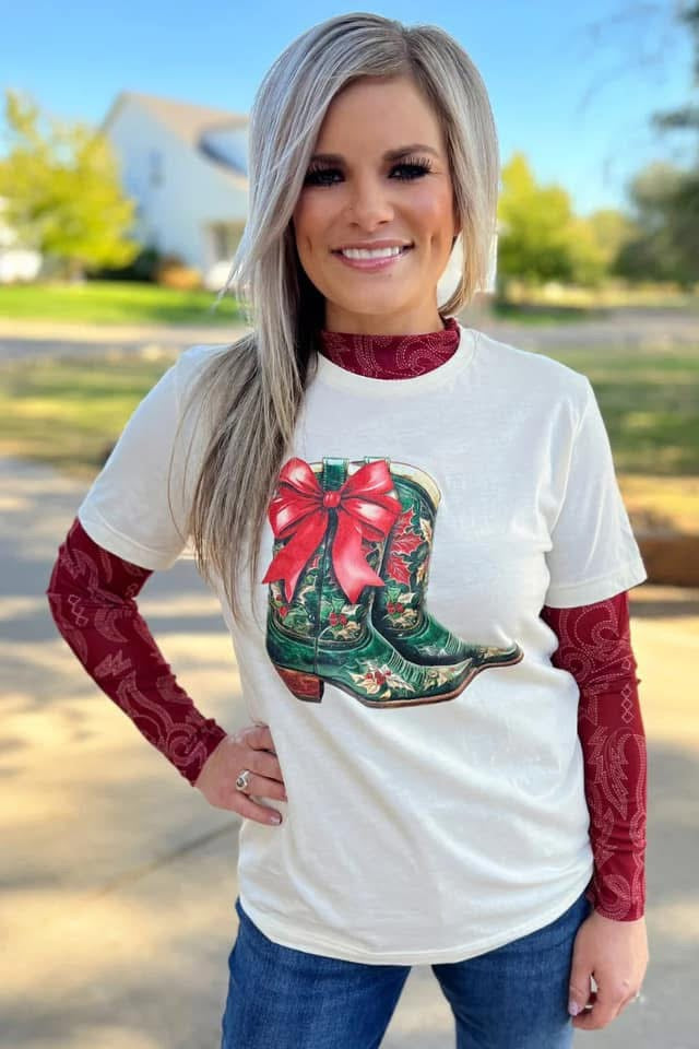 The Christmas Boots Tee