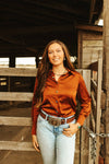 Satin Saddle Button Up