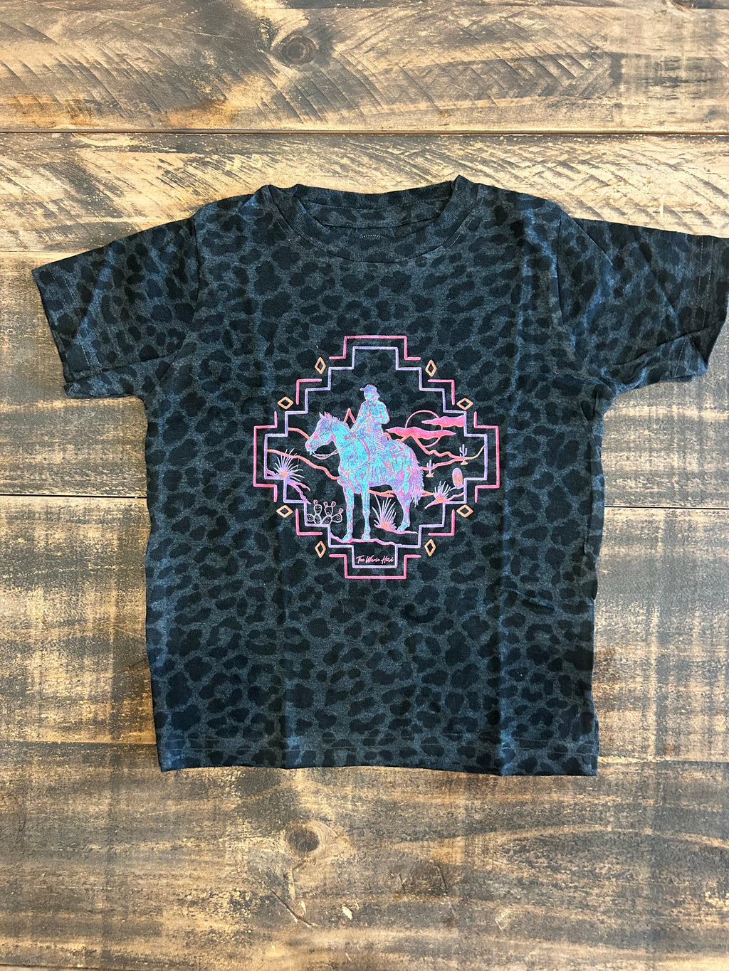 Cowkids Cheetah Horse Tee