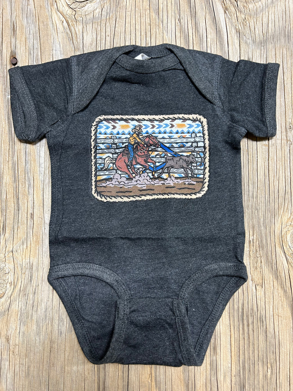 Cowkids Tiedown Onesie