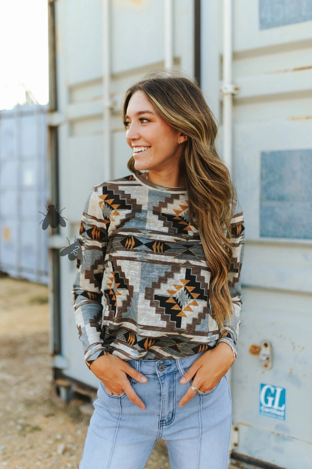 The Dumas Desert Long Sleeve Top