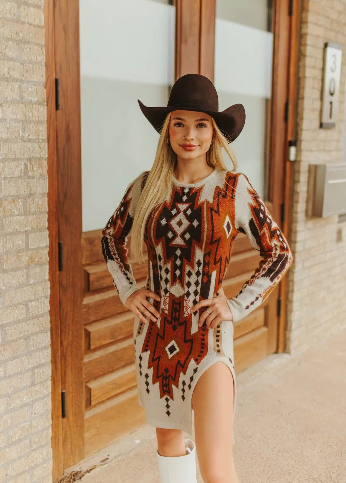 The Santa Fe Sweater Dress