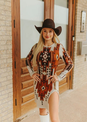 The Santa Fe Sweater Dress