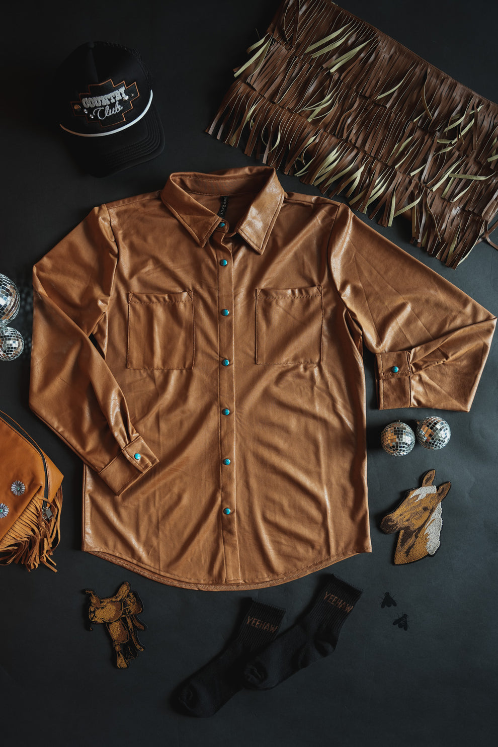 Leather Lux Top Rust