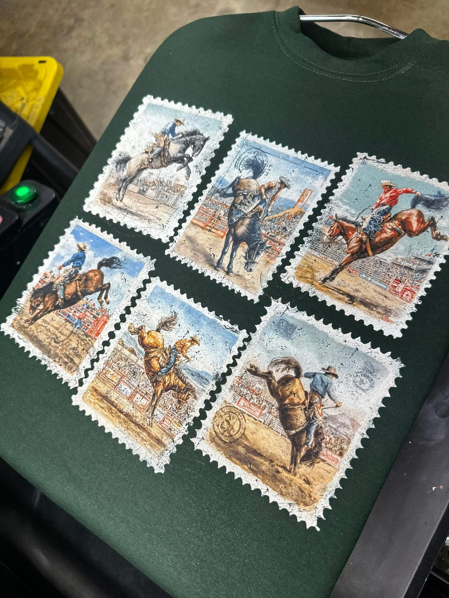 Rodeo Postage Stamp Sweatshirt