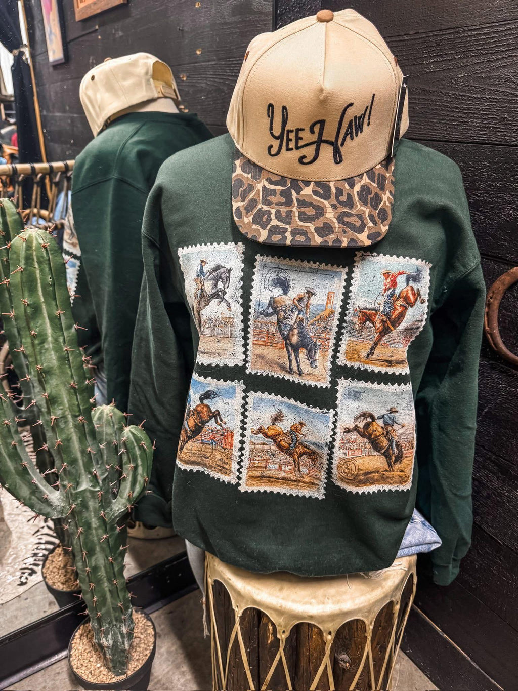 Rodeo Postage Stamp Sweatshirt