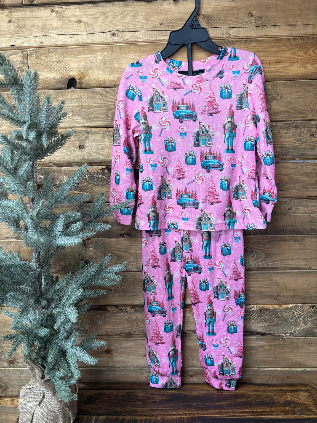 Cowkids Pink Christmas Pajamas