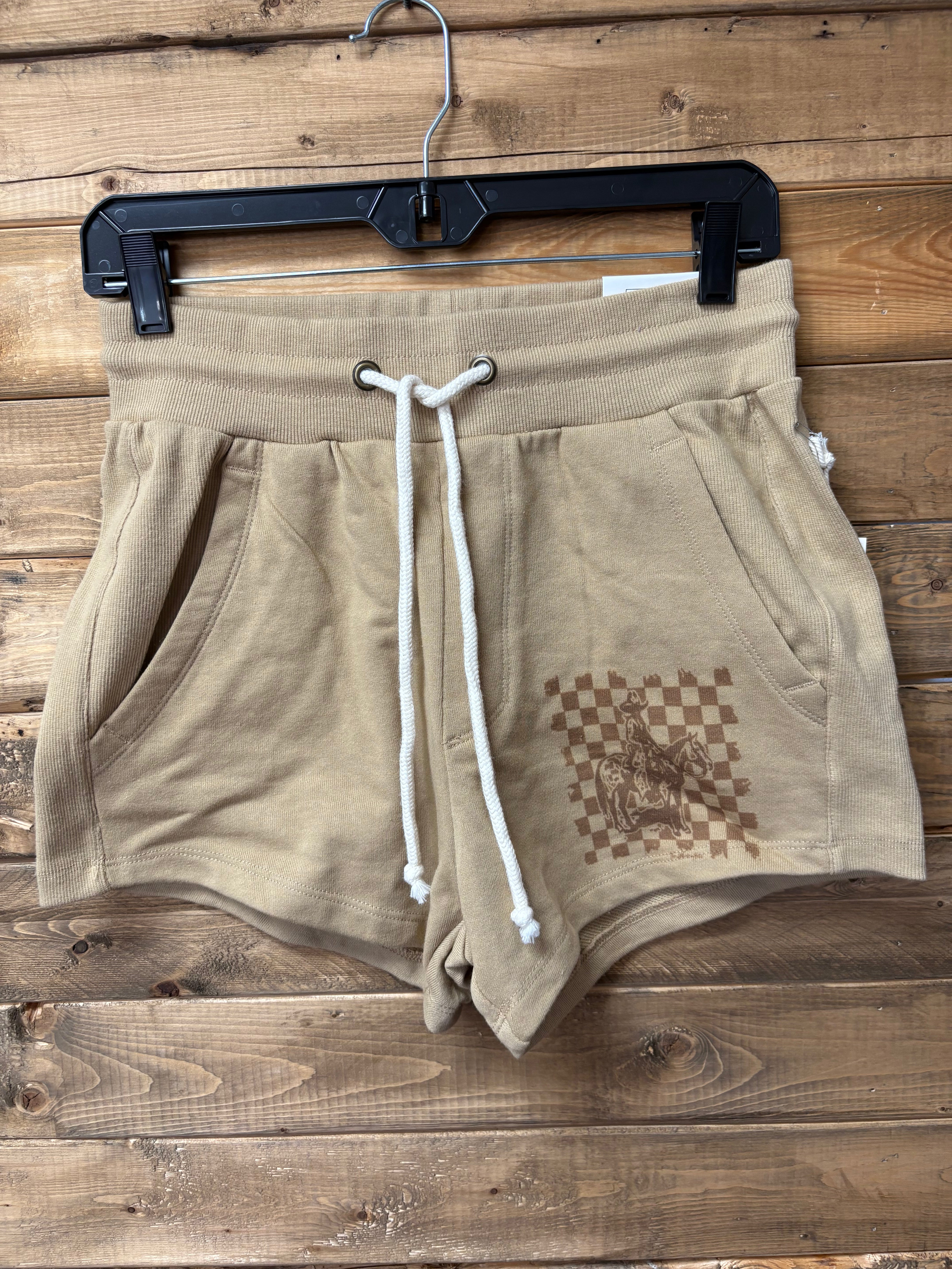 Checker Horse Lounge Shorts