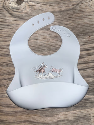 Cowkids Roping Silicone Bib