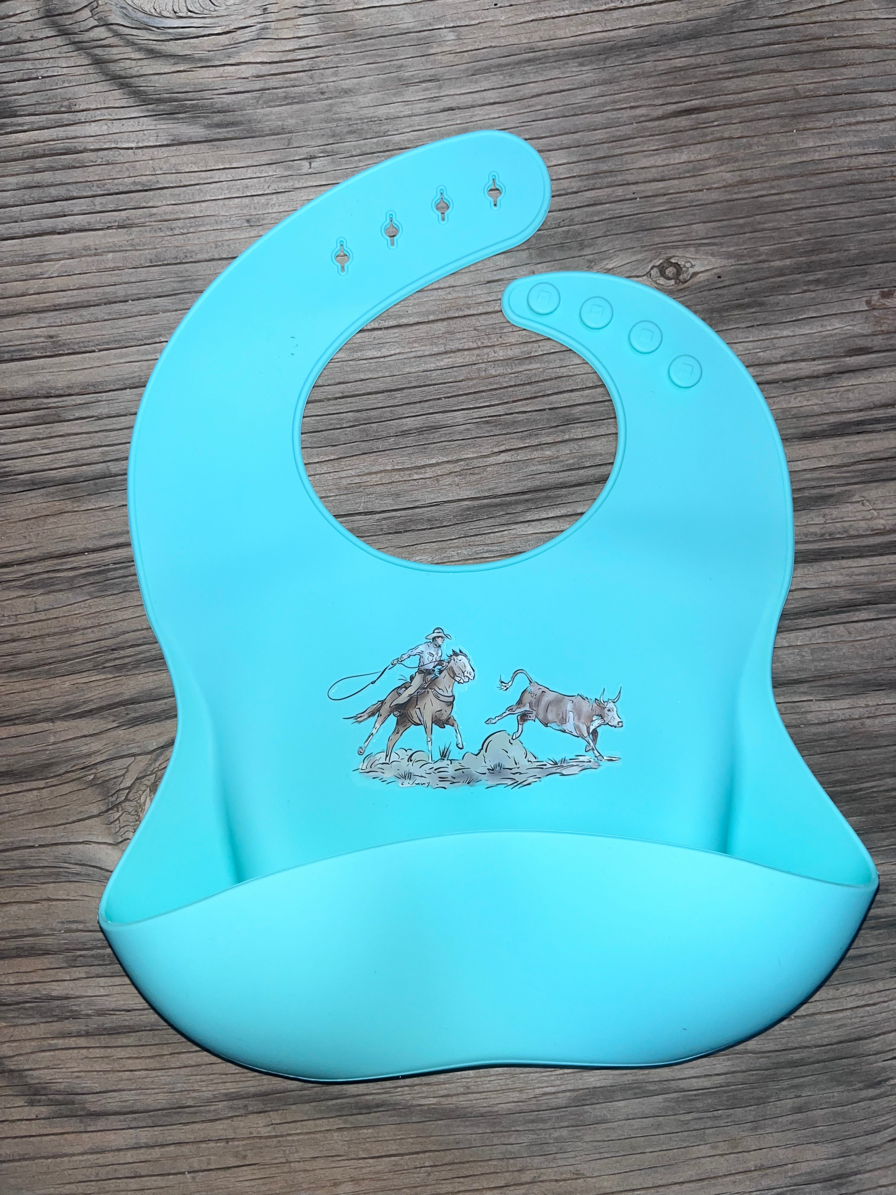 Cowkids Roping Silicone Bib