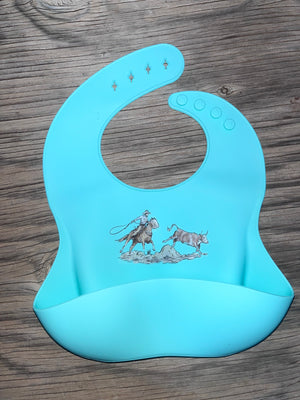Cowkids Roping Silicone Bib