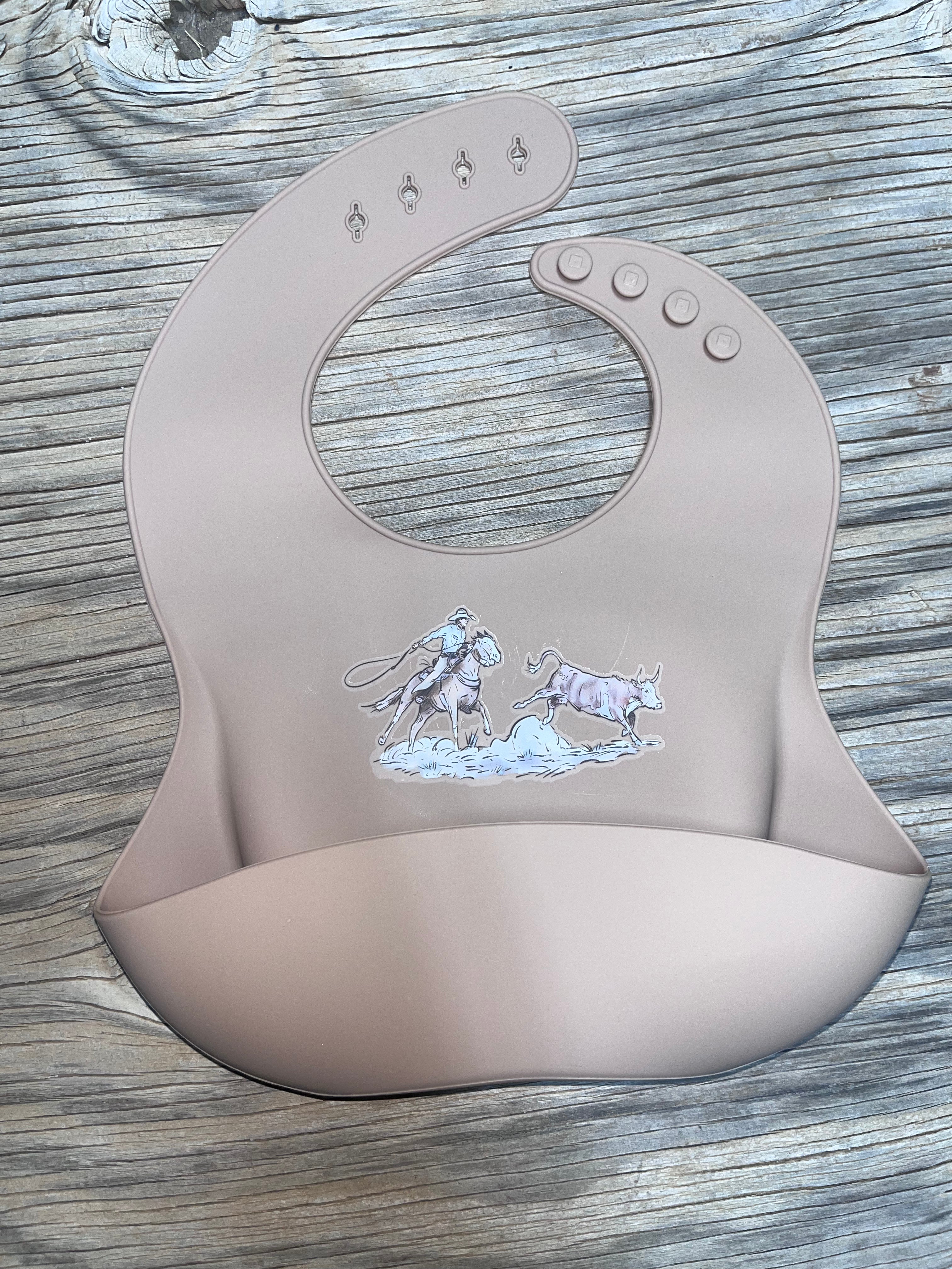 Cowkids Roping Silicone Bib