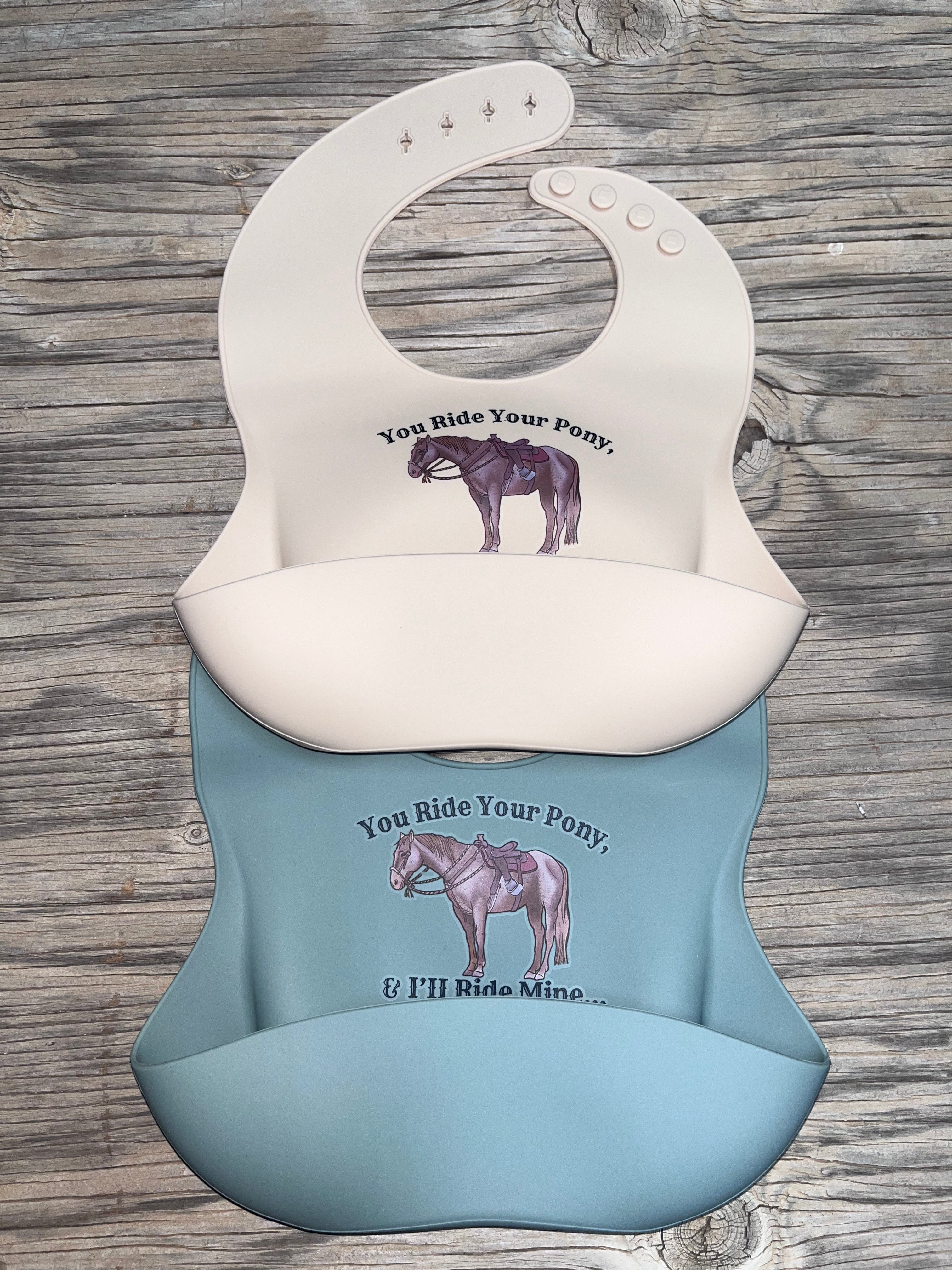 Cowkids Pony Silicone Bib