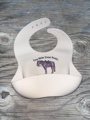 Cowkids Pony Silicone Bib