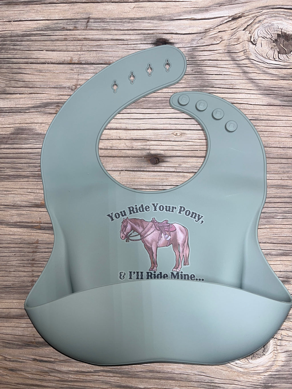 Cowkids Pony Silicone Bib