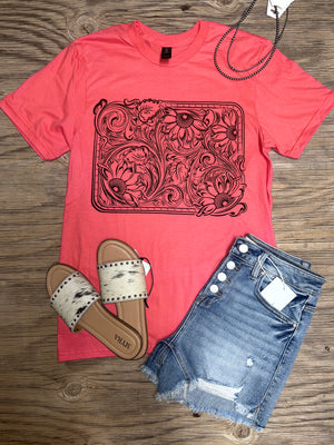 The Coral Tooled Tee