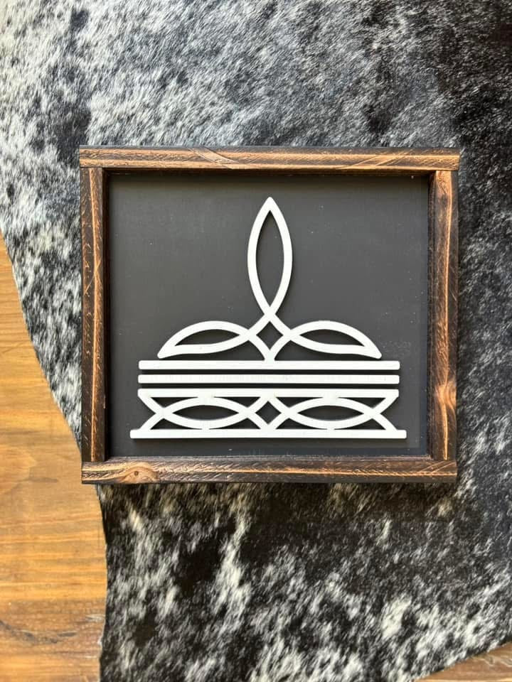 Boot Stitch Wall Art