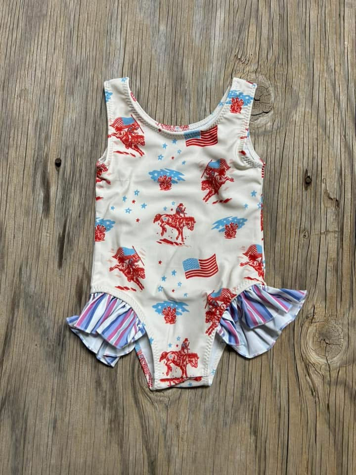 Cowkids 1 Piece Swim 3-6m