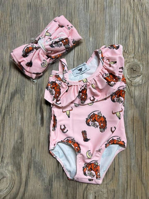 Cowkids 1 Piece Swim 3-6m
