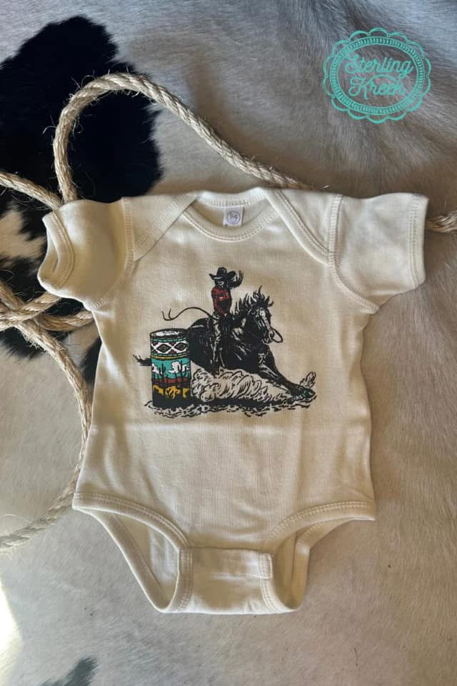 Cowkids Barrel Racer Onesie
