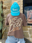 Eat Beef Brown Tee