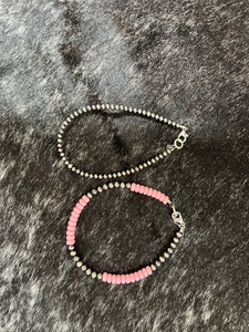 Navajo Pearl Anklets
