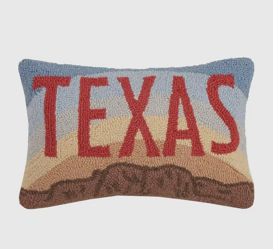 Texas Wool Hook Pillow