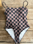 Women’s Swim Checker One Piece