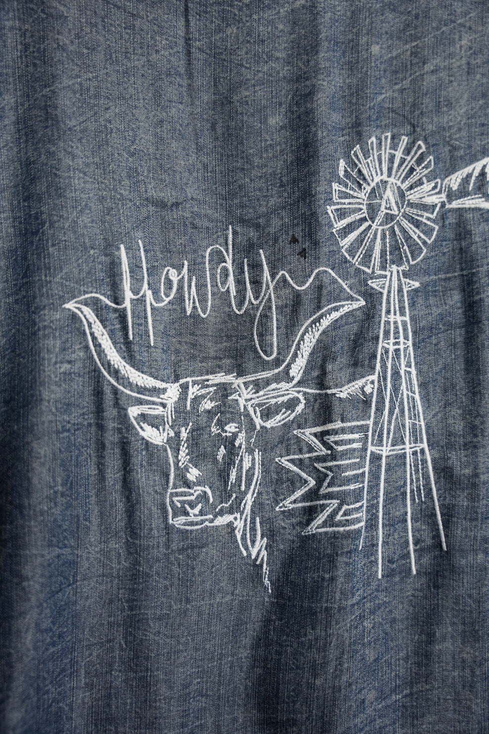Texas Nights Denim Poncho