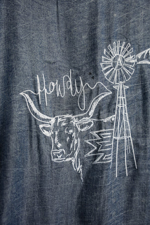 Texas Nights Denim Poncho