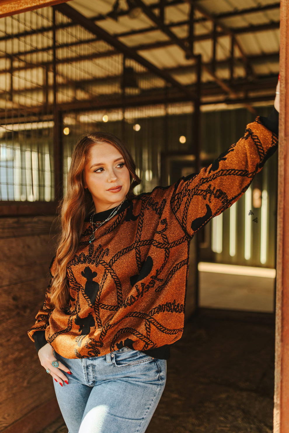 The Copper Cowboy Reversible Sweater