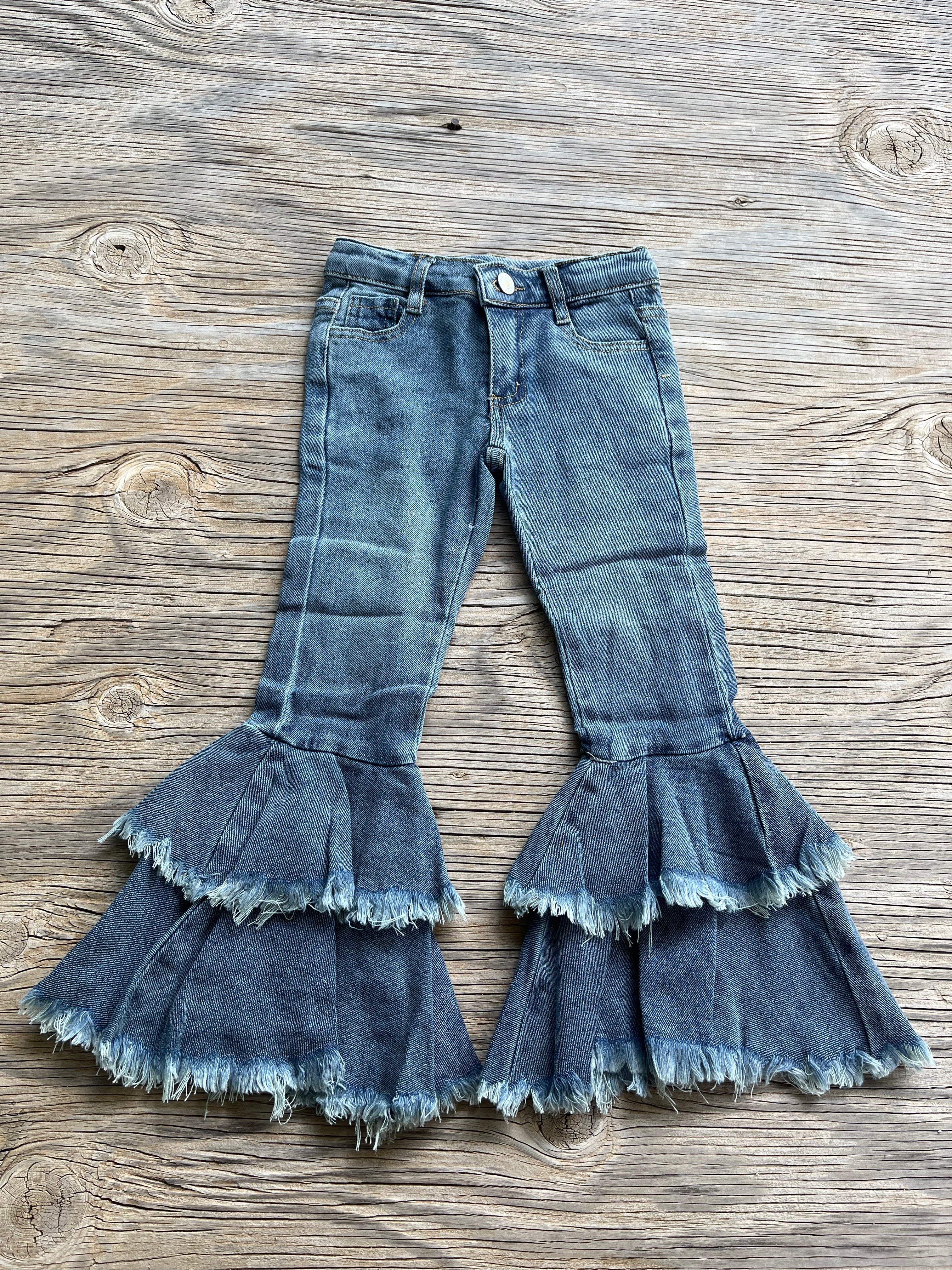 Cowkids Ruffle Bell Jeans
