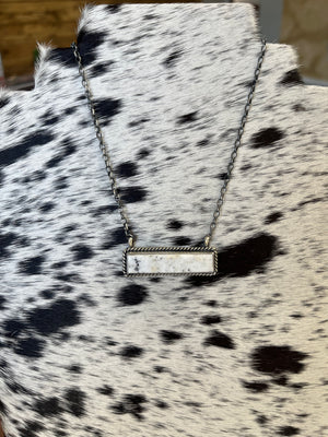 The White Buffalo Bar Necklace