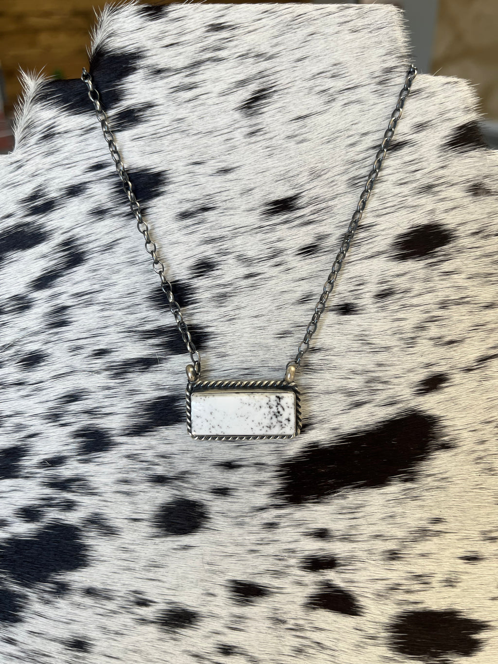 The White Buffalo Bar Necklace